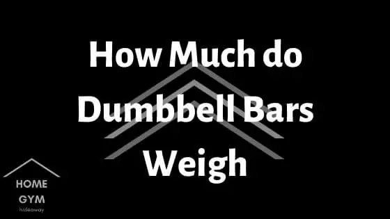 How Much do Dumbbell Bars Weigh